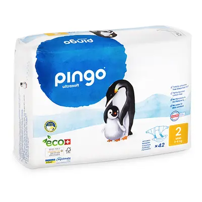 Pingo Ecological Disposable Nappies - Size 2 Mini - Pack of 42