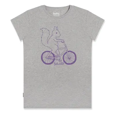 Womens Ride Wild T-Shirt - Ash