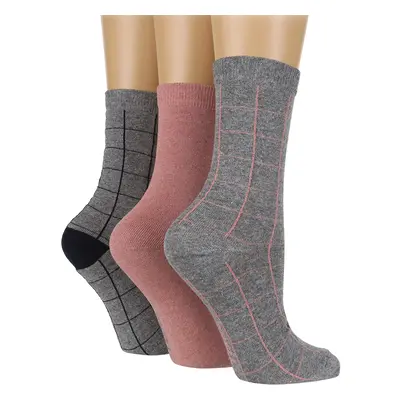 Tore Grid Jacquard Socks - UK4-8 - 3 Pairs