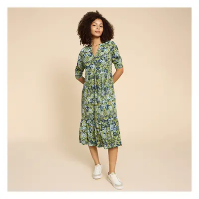 White Stuff Organic Naya Jersey Dress - Green