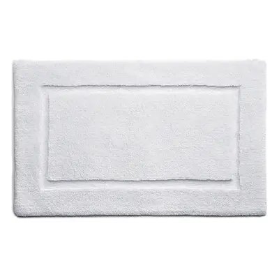 White Bamboo Border Bath Mat - 50 x 80cm