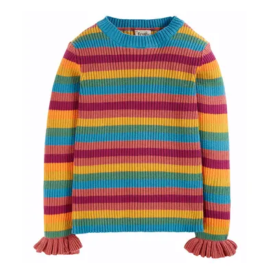 Frugi Rainbow Stripe Zoe Knitted Jumper