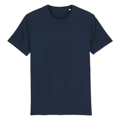 Organic Cotton Round Neck Short Sleeve T-Shirt - Navy