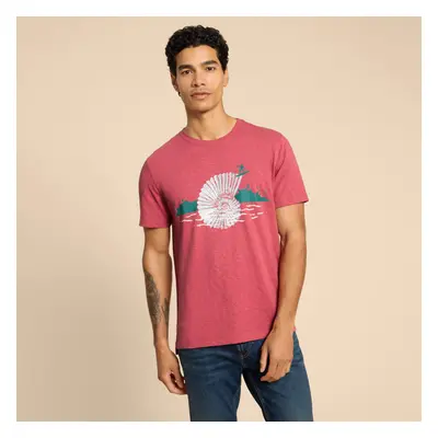 White Stuff Fairtrade Surf Shell Graphic Tee - Coral