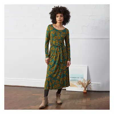 Nomads Tie Belt Dress - Peacock