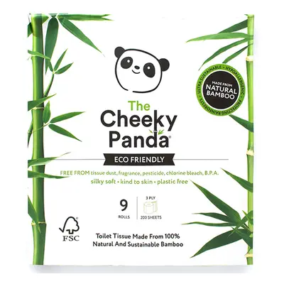 The Cheeky Panda Bamboo Toilet Tissue - 9 Rolls