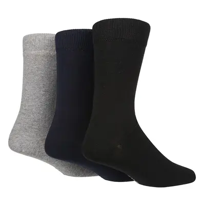 Tore Plain Black Navy & Grey Crew Socks - UK7-11 - 3 Pairs