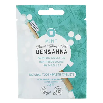 Ben & Anna Toothpaste Tablets without Fluoride - Mint - 100 Tabs