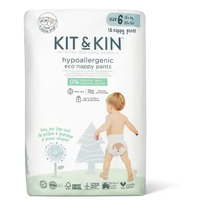 Kit & Kin Disposable Pull Up Pants - Extra Large - Size 6 - Pack of 18