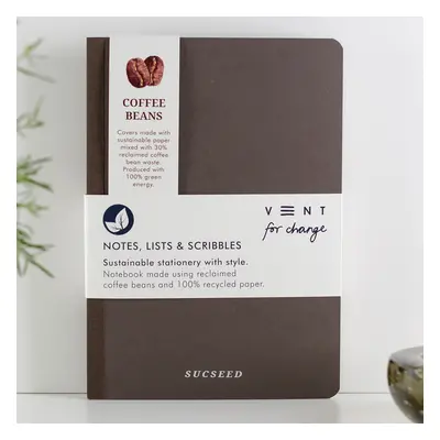 VENT for Change Recycled Sucseed A6 Notebook - Coffee Bean - 160 pages