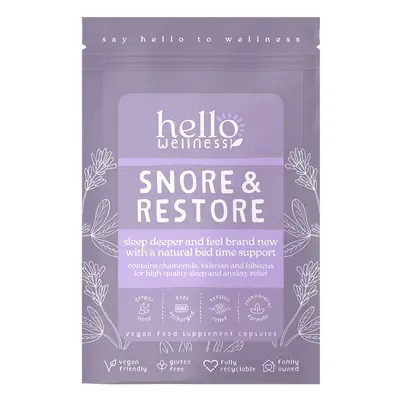 Hello Wellness Snore & Restore Vegan Supplement - 60 Capsules