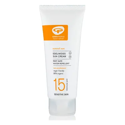 Green People Travel Size Sun Lotion SPF15 with Tan Accelerator - 100ml