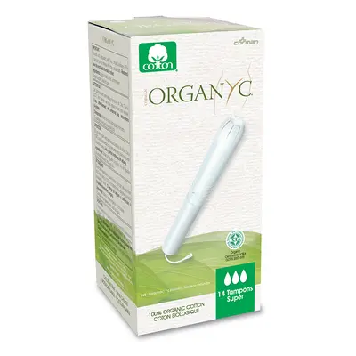 Organyc Applicator Tampons - Super - Pack of 14