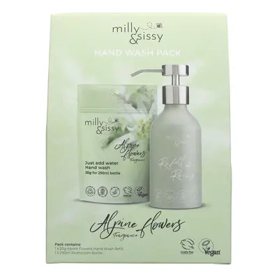 Milly & Sissy Handwash & Refill Set - Alpine Flowers