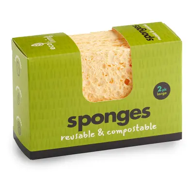 EcoLiving Compostable Dish Sponge - Pack of 2