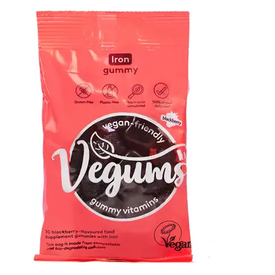 Vegums Vegan Iron Gummies Bag - 30 gummies