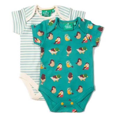 Garden Birds Organic Baby Bodysuit Set - Pack of 2