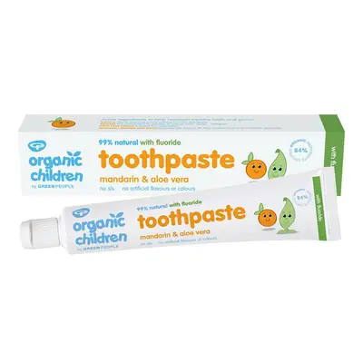 Green People Organic Children Mandarin & Aloe Vera Toothpaste with Fluoride - 50ml