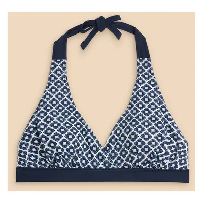 White Stuff Recycled Sunshine Reversible Bikini Top - Navy