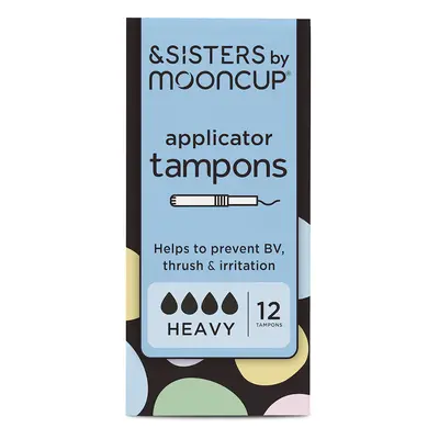 &SISTERS by Mooncup Eco-Applicator Tampons - Heavy - Pack of 12