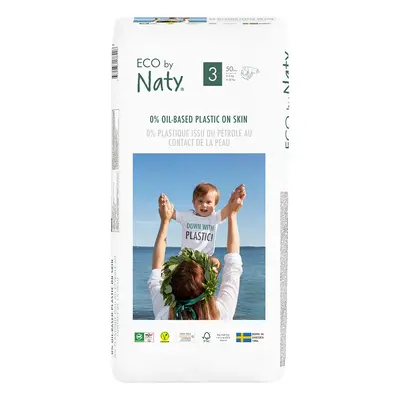 Eco By Naty Disposable Nappies Size 3 Economy Pack - Midi - Pack of 50