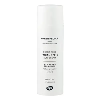 Green People Scent Free Facial Sun Cream - SPF15 - 50ml