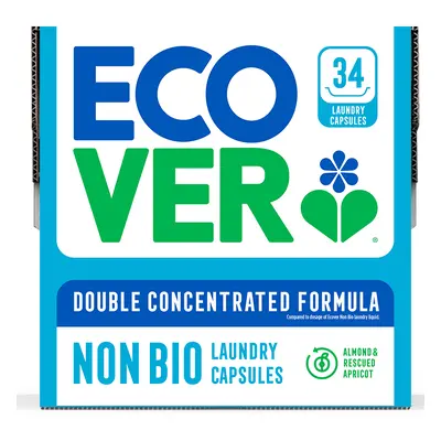 Ecover Non-Bio Laundry Capsules - Almond & Rescued Apricot - 34 Capsules