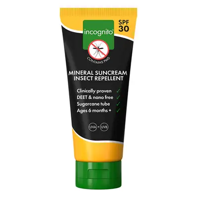 Incognito Mineral Suncream Insect Repellent - SPF30 - 100ml