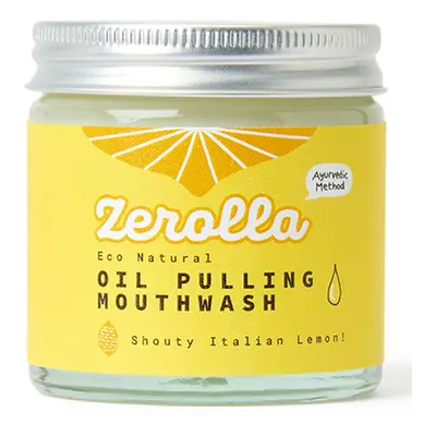 Zerolla Eco Natural Oil Pulling Mouthwash - Fluoride Free - Italian Lemon - 60ml