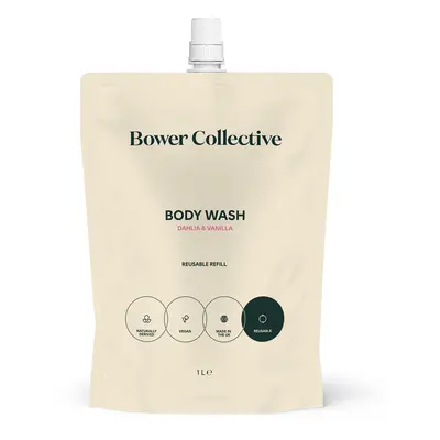 Bower Collective Body Wash - Dahlia & Vanilla Refill - 1L