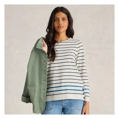 White Stuff Fairtrade Willow Stripe Top - White