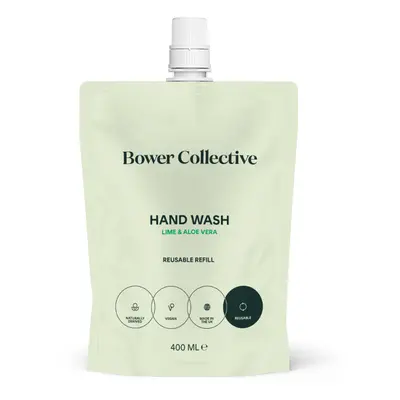 Bower Collective Hand Wash - Lime & Aloe Vera Refill - 400ml