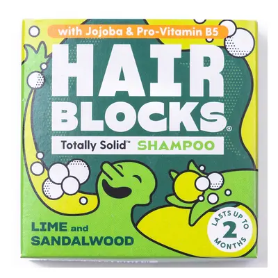 Hair Blocks Solid Shampoo - Lime & Sandalwood - 85g