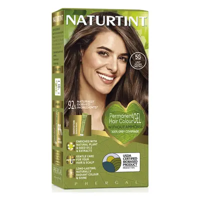 Naturtint Permanent Hair Colour Gel - 5G Light Golden Chestnut - 170ml