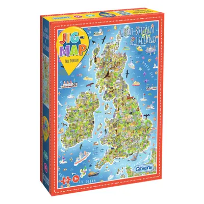 JigMap - Great Britain Children's Puzzle - 250 Piece