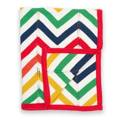 Kite Chevron Knit Blanket Rainbow