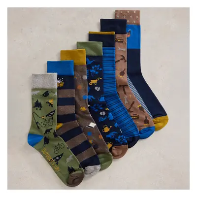 White Stuff Days of the Week Organic Socks - 7 Pairs