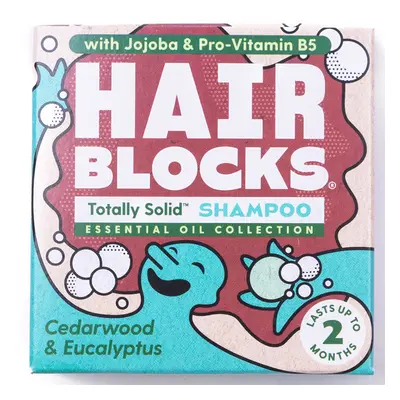 Hair Blocks Solid Shampoo - Cedarwood & Eucalyptus - 85g