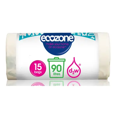 Ecozone Biodegradable Bin Liners - 90L - Roll of 15