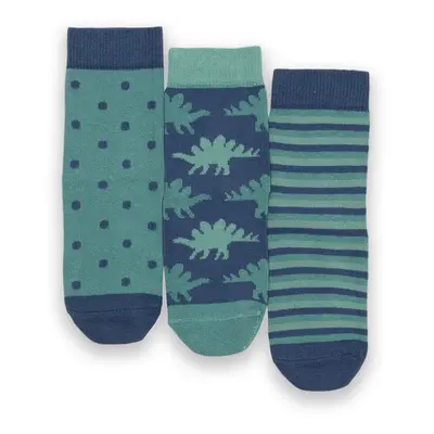 Kite Dino Socks - Navy & Spruce Green