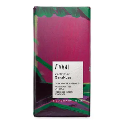 Vivani Organic Dark Chocolate & Whole Hazelnuts - 100g