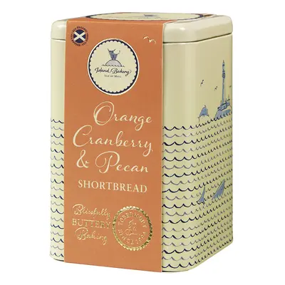 Island Bakery Orange Cranberry & Pecan Shortbread Tin - 215g