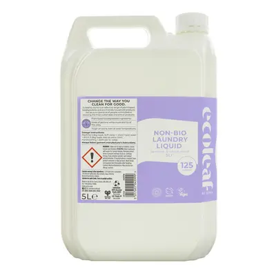 Ecoleaf Non-Bio Laundry Liquid - Jasmine & White Musk - 5L - 125 Washes