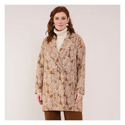 Nomads Leaf Handloom Coat - Tawny