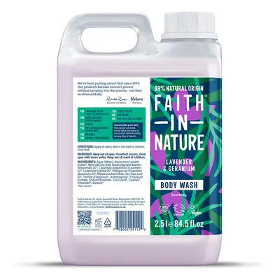 Faith in Nature Lavender & Geranium Body Wash - 2.5L