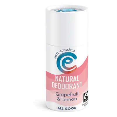 Earth Conscious Grapefruit & Lemon Natural Deodorant Stick - 60g