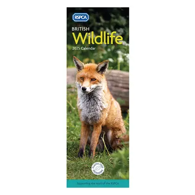 RSCPA British Wildlife 2025 Slim Wall Calendar