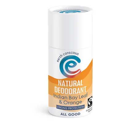 Earth Conscious Indian Bay Leaf & Orange Natural Deodorant Stick - 60g