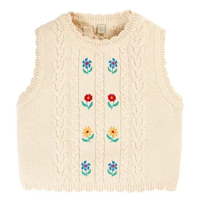 Frugi Marnie Embroidered Flowers Tank Top