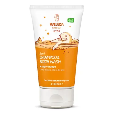 Weleda Kids 2 in1 Happy Orange Shampoo & Body Wash - 150ml